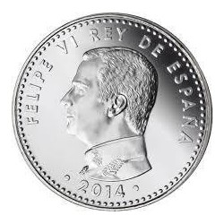 Moneda 30 euros 2014 Felipe VI