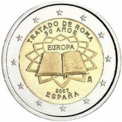 2 Euros España 2007 Tratado...