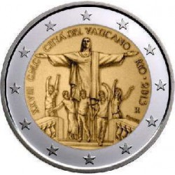 2 Euros Vaticano 2013 Río...