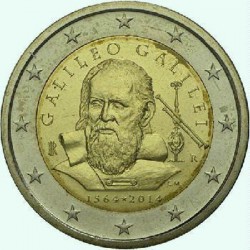 2 Euros Italia 2014 Galileo