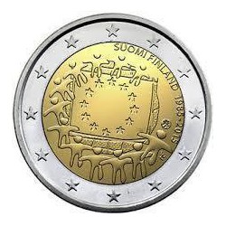 2 Euros Finlandia 2015 Bandera