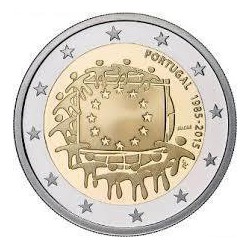 2 Euros Portugal 2015 Bandera