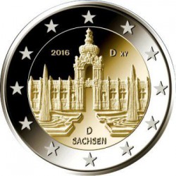 2 Euros Alemania 2016 Sajonia