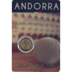 2 Euros Andorra 2016 Radio...