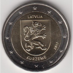 2 Euros Letonia 2017 Kurzeme