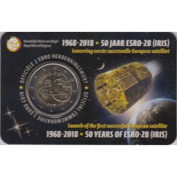 2 Euros Bélgica 2018 Satélite