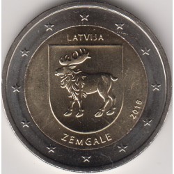 2 Euros Letonia 2018 Zemgale