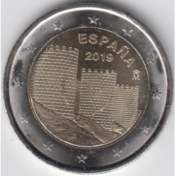 2 EUROS ESPAÑA 2019 MURALLA...