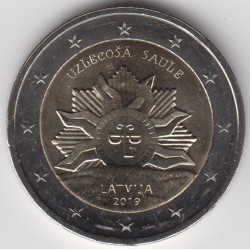 2 EUROS LETONIA 2019 "SOL...