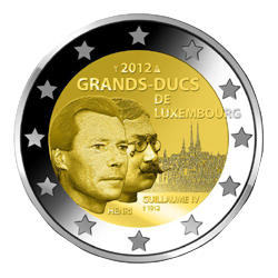 2 Euros Luxemburgo 2012...