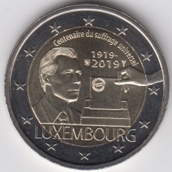 2 EUROS LUXEMBURGO 2019...