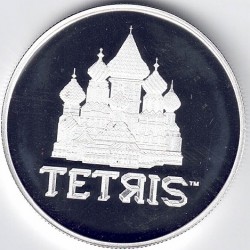 ONZA PLATA NIUE 2021 TETRIS