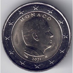 MONEDA 2€ MONACO 2021-ALBERTO-